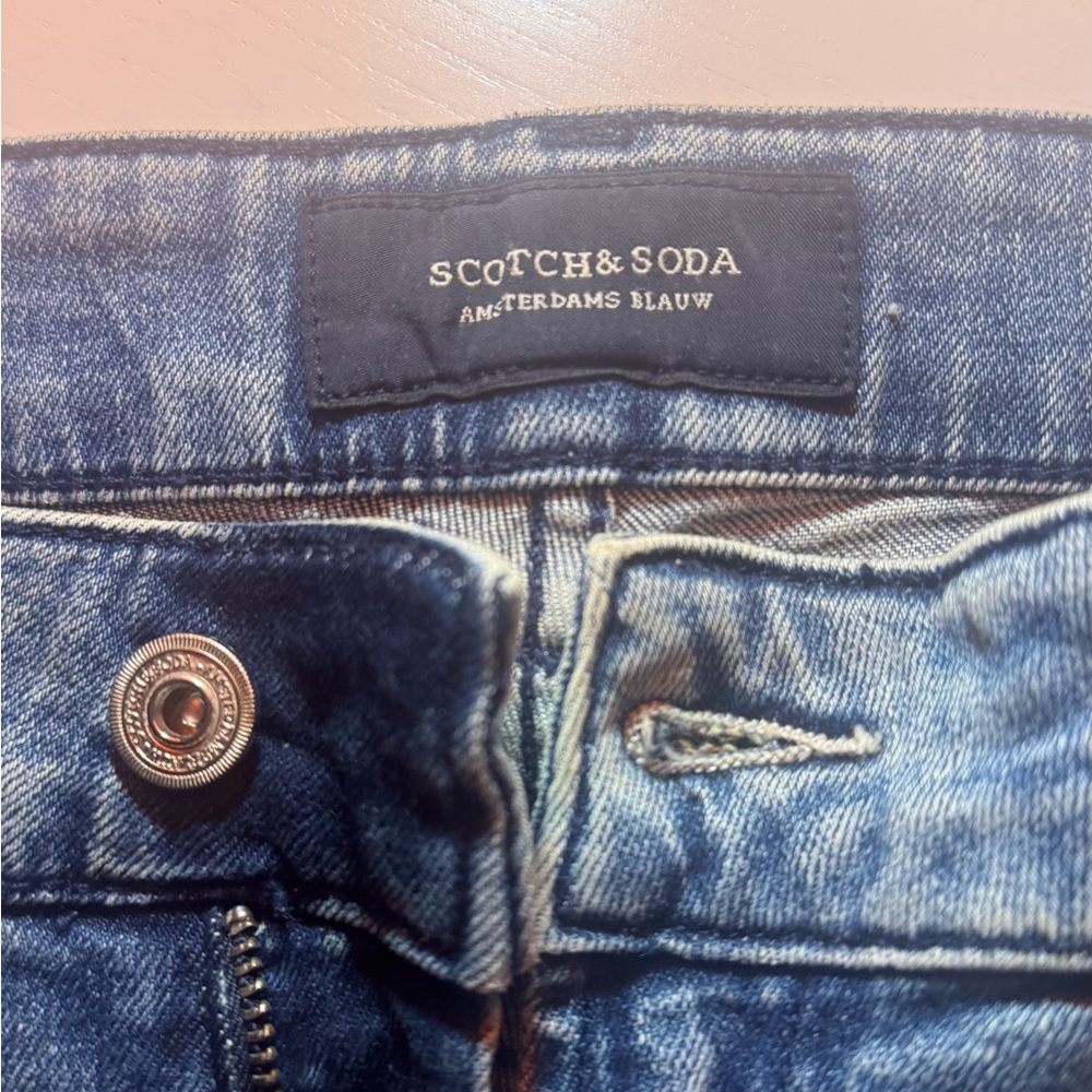 Scotch & Soda Distressed Blue Jeans
